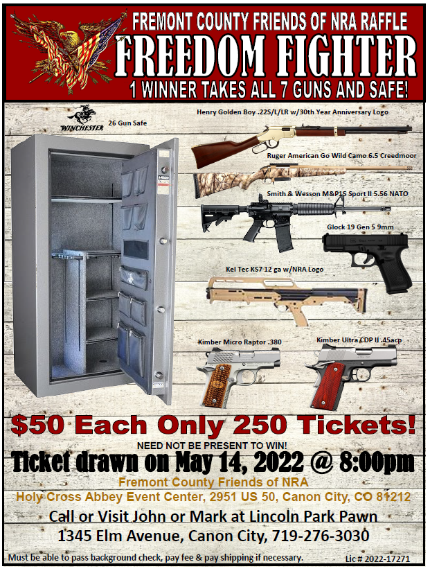 2022 Friends of NRA Raffle and Dinner