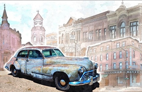 Painting of car