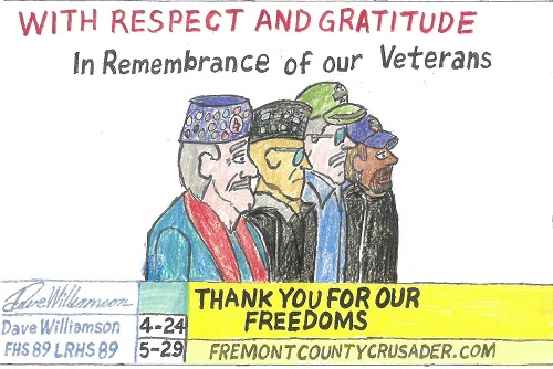 In remembrance of our Veterans, Thank you for our freedoms