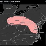 Columbus, Cincinnati, Washington and Richmond Enter Tornado Watch Zone as Sunday's SPC Outlook Stretches From Ohio to Virginia's Coast